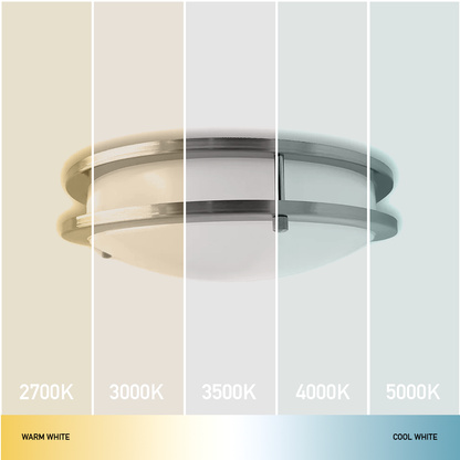 12-Inch Dimmable LED Flush Mount Ceiling Light - 18W Double Ring Design - Ezzy Manufacturing
