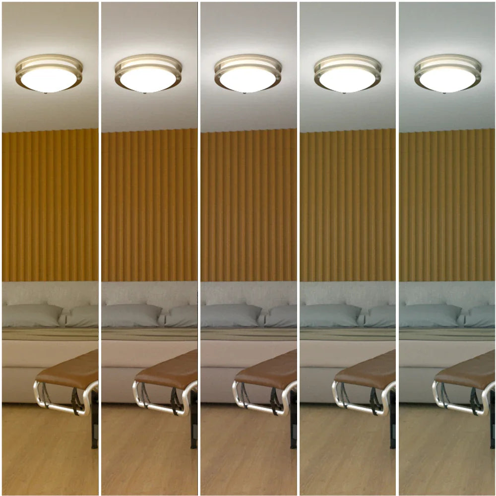 12 in. Brushed Nickel Ceiling Light | Ezzy Manufacturing