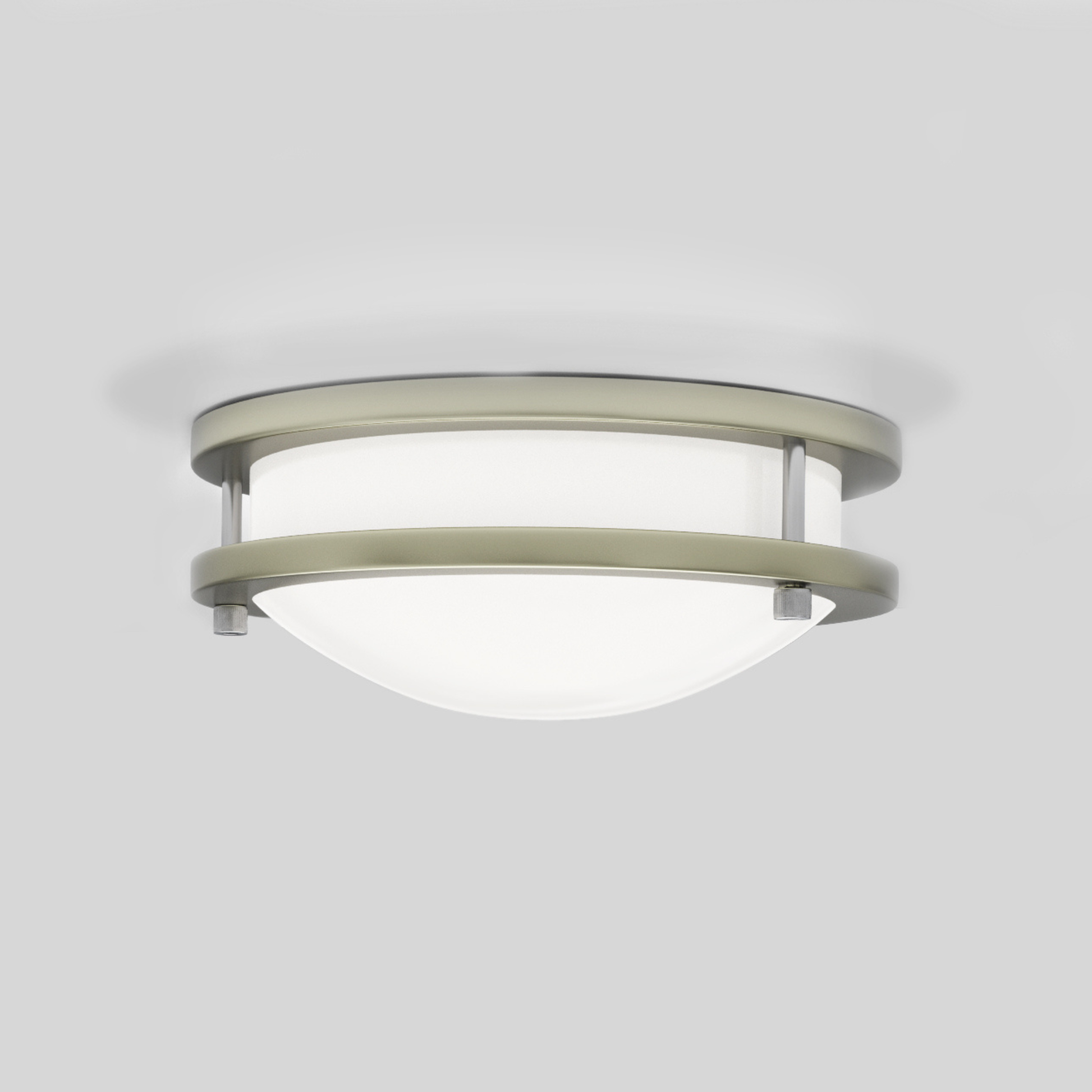 14-Inch Dimmable LED Flush Mount Ceiling Light - 24W Double Ring Design - Ezzy Manufacturing
