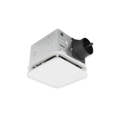 8-Inch Square Exhaust Fan with LED Light - 15W Adjustable - Ezzy Manufacturing