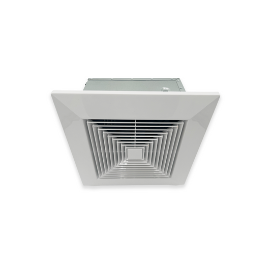 10-Inch Square Bathroom Ventilation & Exhaust Fan - 110 CFM (EZ053-110) - Ezzy Manufacturing