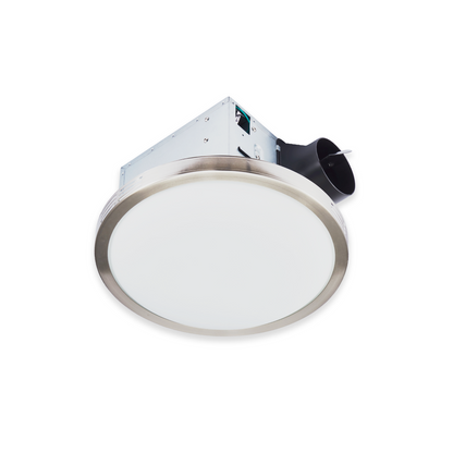 8-Inch Round Exhaust Fan with LED Light - 20W Adjustable - Ezzy Manufacturing