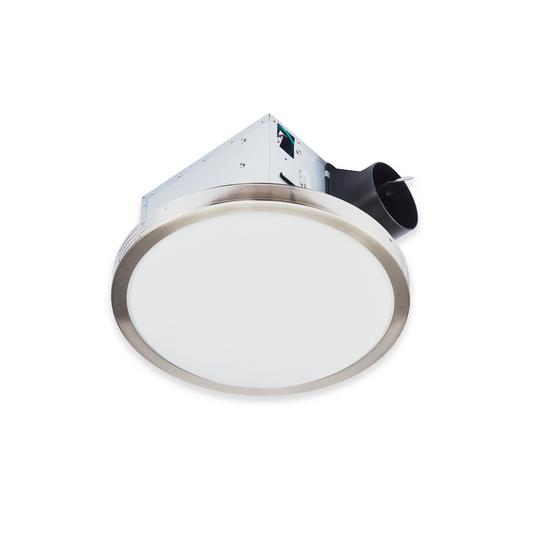 8-Inch Round Exhaust Fan with LED Light - 20W Adjustable - Ezzy Manufacturing