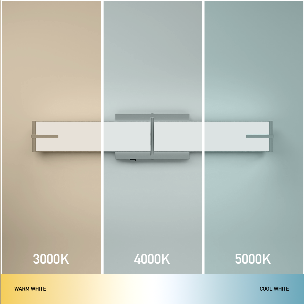 24-Inch LED Modern Vanity Light Fixture - 25W Linear Wall Light Bar - Ezzy Manufacturing