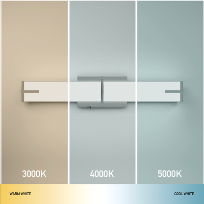 24-Inch LED Modern Vanity Light Fixture - 25W Linear Wall Light Bar - Ezzy Manufacturing