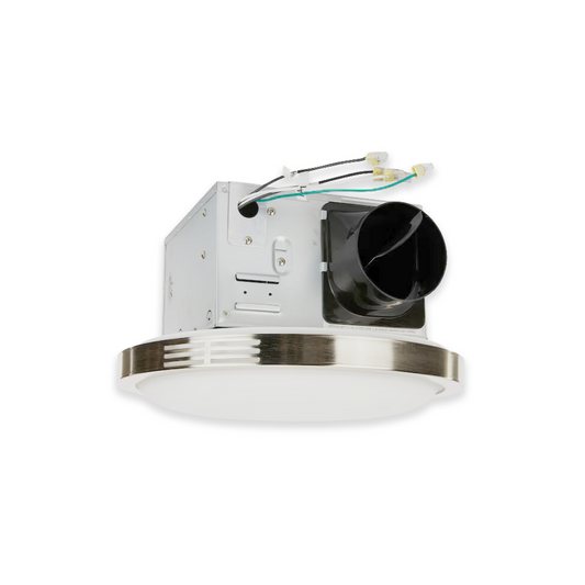 8-Inch Round Exhaust Fan with LED Light - 20W Adjustable - Ezzy Manufacturing