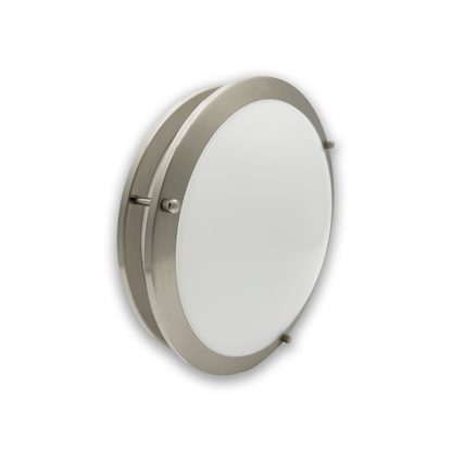 12-Inch Dimmable LED Flush Mount Ceiling Light - 18W Double Ring Design