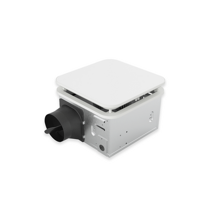 8-Inch Square Exhaust Fan with LED Light - 15W Adjustable - Ezzy Manufacturing