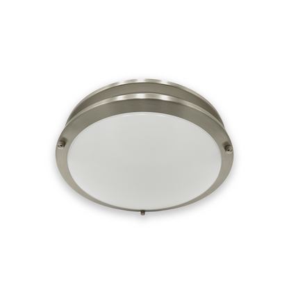 14-Inch Dimmable LED Flush Mount Ceiling Light - 24W Double Ring Design - Ezzy Manufacturing