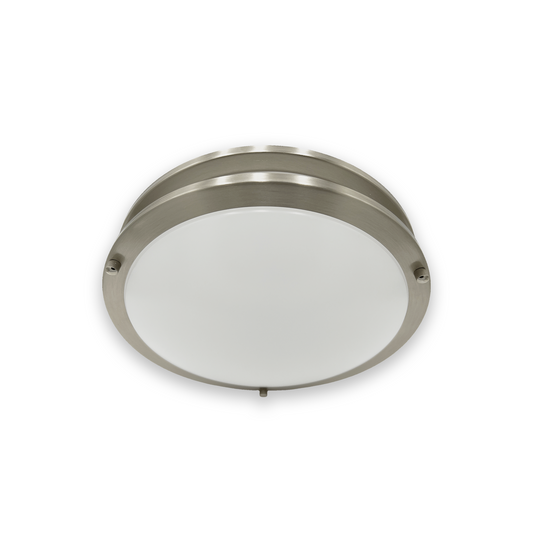 14-Inch Dimmable LED Flush Mount Ceiling Light - 24W Double Ring Design - Ezzy Manufacturing