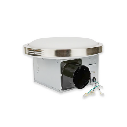 8-Inch Round Exhaust Fan with LED Light - 20W Adjustable - Ezzy Manufacturing