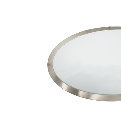 32-Inch Oval Double Ring LED Ceiling Light - 35W Dimmable Flush Mount - Ezzy Manufacturing