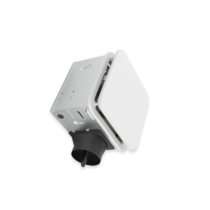 8-Inch Square Exhaust Fan with LED Light - 15W Adjustable - Ezzy Manufacturing
