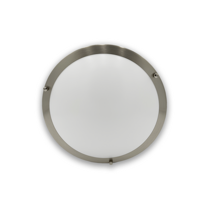 12-Inch Dimmable LED Flush Mount Ceiling Light - 18W Double Ring Design