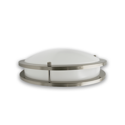 12-Inch Dimmable LED Flush Mount Ceiling Light - 18W Double Ring Design