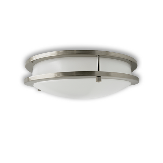 12-Inch Dimmable LED Flush Mount Ceiling Light - 18W Double Ring Design - Ezzy Manufacturing
