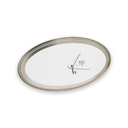 32-Inch Oval Double Ring LED Ceiling Light - 35W Dimmable Flush Mount - Ezzy Manufacturing