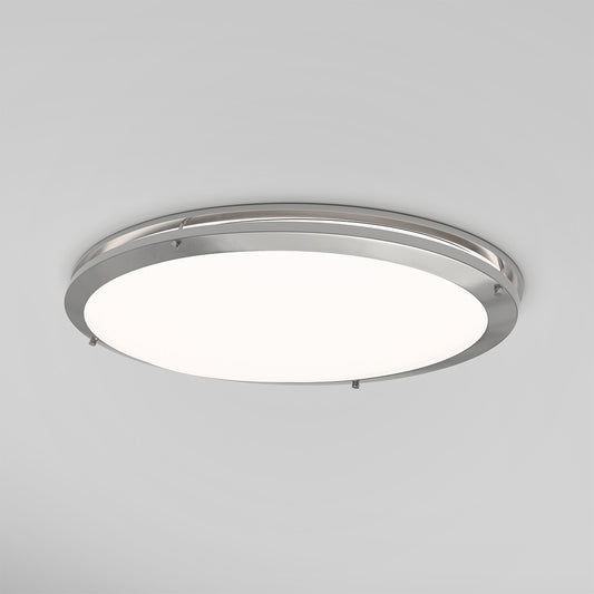 32-Inch Oval Double Ring LED Ceiling Light - 35W Dimmable Flush Mount - Ezzy Manufacturing