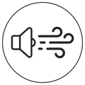 Speaker icon with sound waves, symbolizing audio or announcement