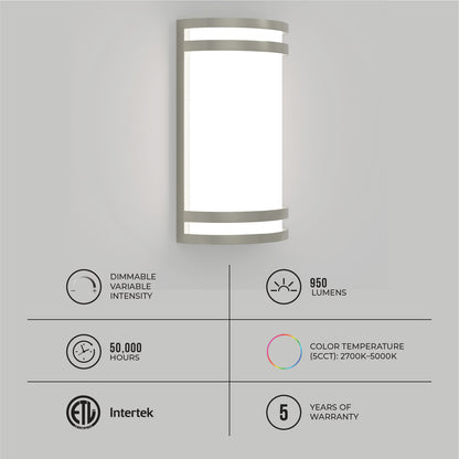 10-Inch LED Wall Mount Light Fixture - 15W Dimmable Modern Wall Sconce - Ezzy Manufacturing