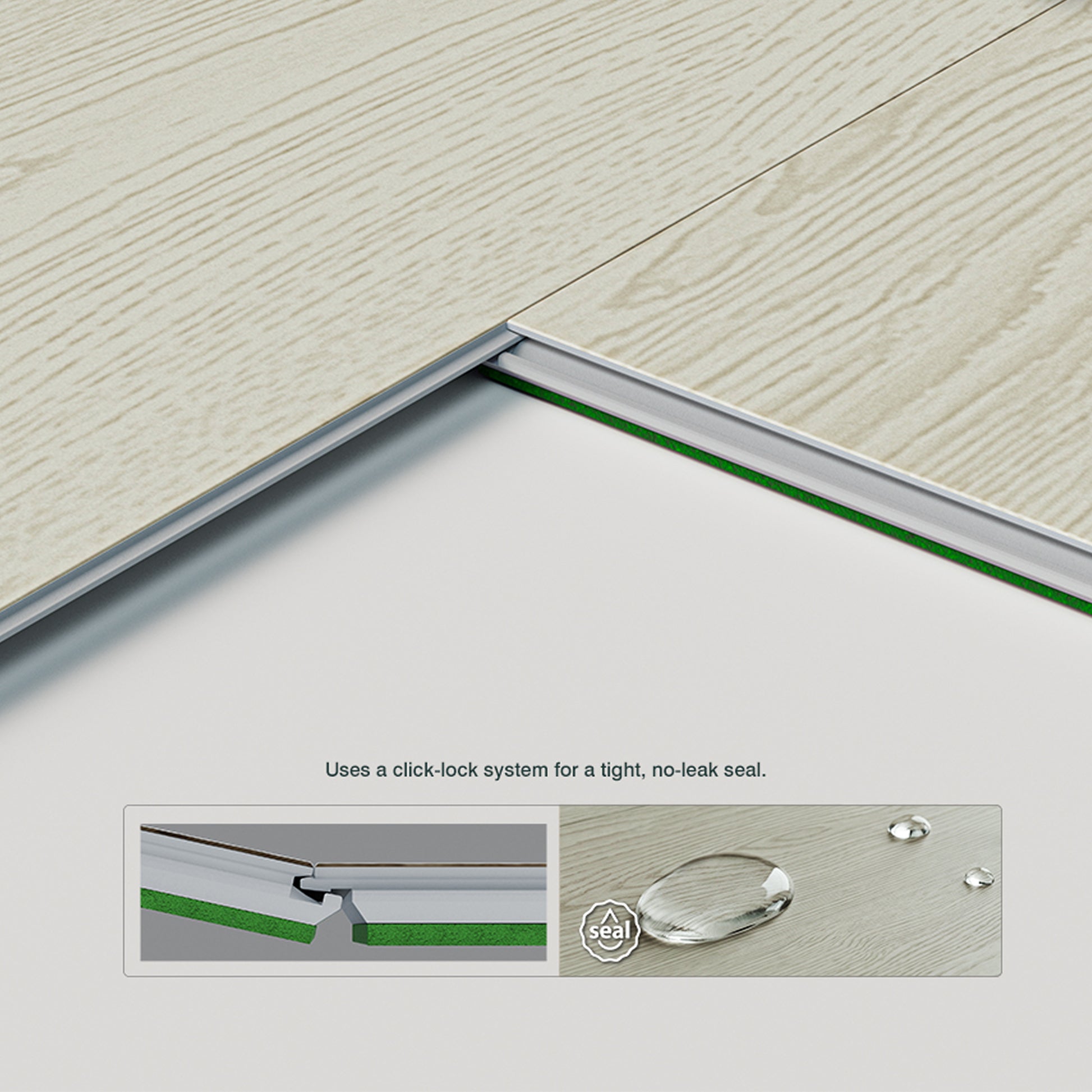 Chicago SPC Rigid Core Flooring | 6.5mm | 20 Mil | 18.95 SQ FT/Box | Unilin Click Lock - Ezzy Manufacturing