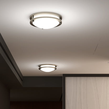 12-Inch Dimmable LED Flush Mount Ceiling Light - 18W Double Ring Design - Ezzy Manufacturing