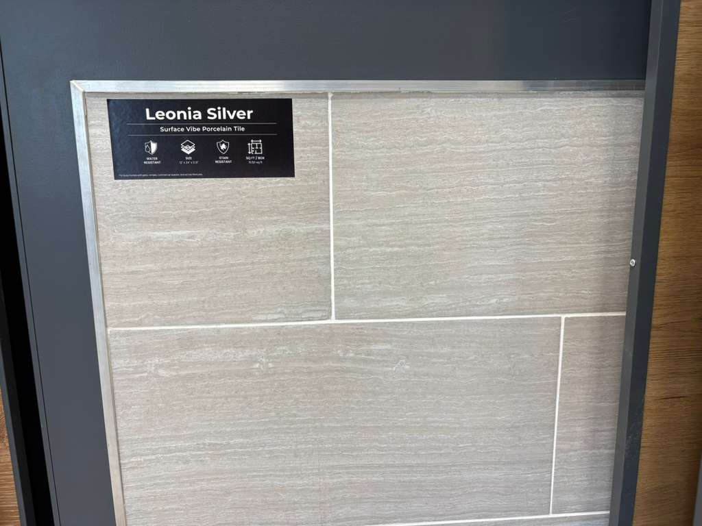 Leonia Silver - Porcelain Tile, 12 X 24 , 16 sq ft per box - Ezzy Manufacturing