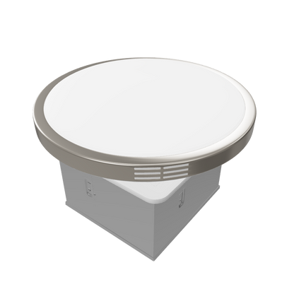 15-Inch Round Exhaust Fan with LED Light - 20W Adjustable