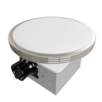 15-Inch Round Exhaust Fan with LED Light - 20W Adjustable