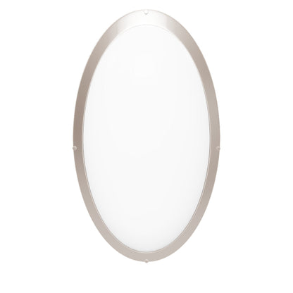 32-Inch Oval Double Ring LED Ceiling Light - 35W Dimmable Flush Mount