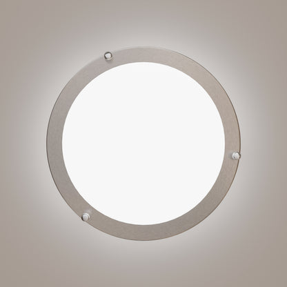 12-Inch Dimmable LED Flush Mount Ceiling Light - 18W Double Ring Design